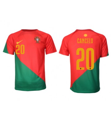 Portugal Joao Cancelo #20 Hjemmebanetrøje VM 2022 Kort ærmer